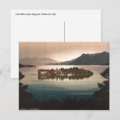 Carte Postale Isola Bella par Moonlight, Lac Majeur, Italie (Devant / Derrière)