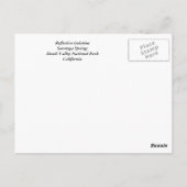 Carte Postale Isolement réfléchissant (Dos)