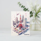 Carte postale Isométrique Tokyo Travel (Debout devant)