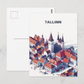 Carte postale Isomtric Tallinn Travel (Devant / Derrière)
