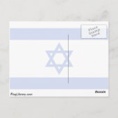 Carte Postale Israël, drapeau d'Israël (Dos)