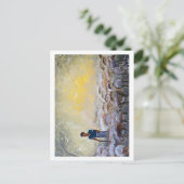 Carte Postale Israel Good Shepherd, reproduction de peinture. (Debout devant)