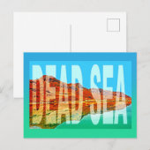 Carte Postale israël mer morte (Devant / Derrière)