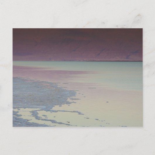 Carte Postale Israël, mer Morte, Ein Bokek, mer Morte, crépuscul (Devant)