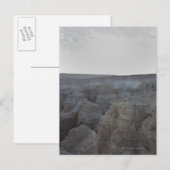 Carte Postale Israël, Mer Morte, formations rocheuses (Devant / Derrière)