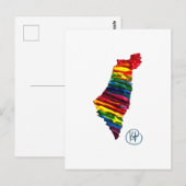 Carte Postale Israel Pride Studio Art (Devant / Derrière)