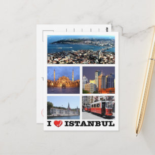 Carte Postale Istanbul - J'aime - Turquie -