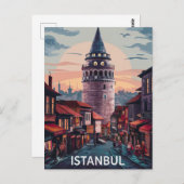 Carte Postale Istanbul, rue Turquie (Devant / Derrière)