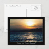 Carte postale Istanbul Sunset (Devant / Derrière)