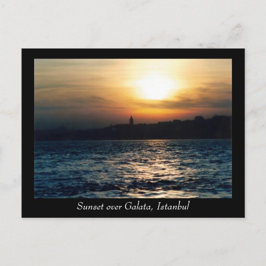 Carte postale Istanbul Sunset (Devant)
