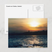 Carte postale Istanbul Sunset (Devant / Derrière)