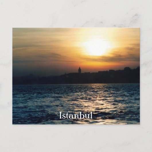 Carte postale Istanbul Sunset (Devant)