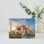 Carte postale Istanbul texte personnalisé (Debout devant)