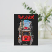 Carte Postale Istanbul : Tramway Taksim (Debout devant)