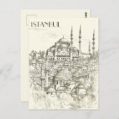 Carte Postale Istanbul Travel (Devant / Derrière)