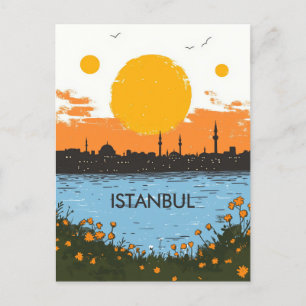 Carte Postale Istanbul Turkiye Travel