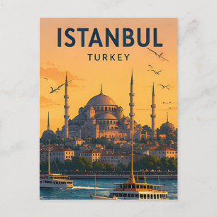 Carte Postale 🕌 Istanbul Turquie La Mosquée Bleue et Vues du Bo