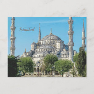 Carte Postale Istanbul Turquie Mosquée Bleue Paysage Urbain Arch