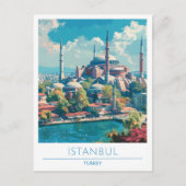 Carte Postale Istanbul Turquie Vintage voyage (Devant)