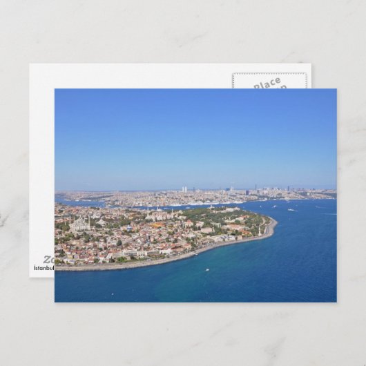 Carte Postale Istanbul - Vue aérienne (Devant / Derrière)