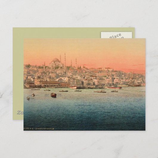 Carte Postale Istanbul - vue depuis le pont (Devant / Derrière)