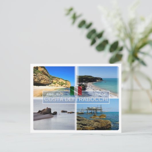 Carte Postale IT Italie - Abruzzes - Costa dei Trabocchi - (Debout devant)