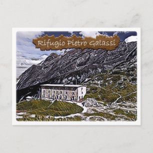 Carte Postale IT Italie - hutte alpine Pietro Galassi -