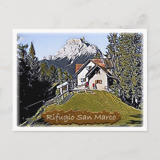 Carte Postale IT Italie - hutte alpine San Marcoi - (Devant)