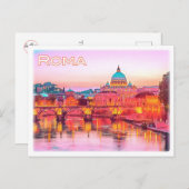 Carte Postale IT Italie - Italia - Roma - Panorama (Devant / Derrière)