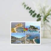 Carte Postale IT Italie - Sicile - Taormina - Isola Bella - (Debout devant)