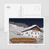 Carte Postale It Italy - chalet alpine Citta di Fiume - Dolomiti (Devant / Derrière)