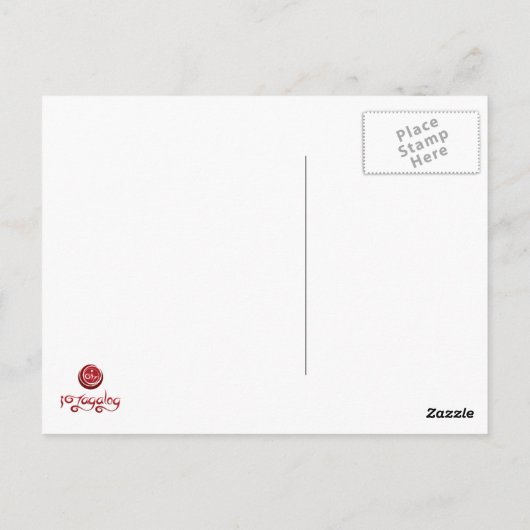 CARTE POSTALE ITAGALOGUE (Dos)