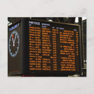 Carte Postale Italian Train Destinations - Milano Centrale