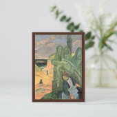 Carte Postale Italiano : Calvario Breton (Il Cristo Verde), (Debout devant)