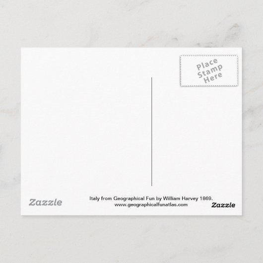 Carte Postale Italie (Dos)