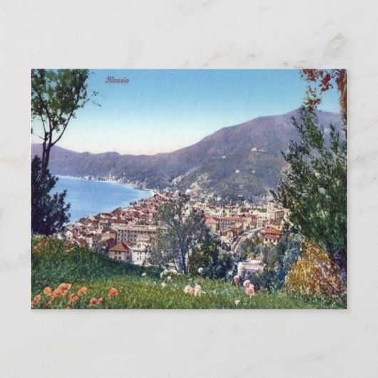 Carte Postale Italie, Alassio, Ville et Baie (Devant)