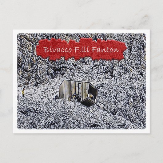 Carte Postale Italie cabane alpine Bivacco F.lli Fanton - Dolomi (Devant)