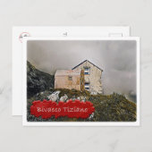 Carte Postale Italie cabane alpine Bivacco Tiziano Dolomiti - (Devant / Derrière)