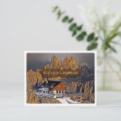 Carte Postale Italie - cabane alpine Lagazuoi - Dolomiti - (Debout devant)