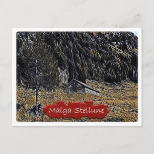 Carte Postale Italie - cabane alpine Malga Stellune - Dolomiti -