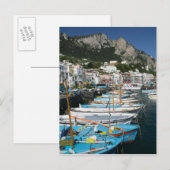 Carte Postale ITALIE, Campanie, (Baie de Naples), CAPRI : Marina (Devant / Derrière)