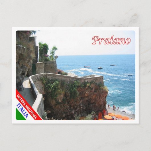 Carte Postale Italie - Campanie - Côte d'Amalfi - Praiano - (Devant)