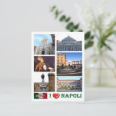 Carte Postale Italie - Campanie - Naples - I Love - (Debout devant)