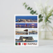 Carte Postale Italie - Campanie - Naples - I Love - (Debout devant)