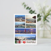Carte Postale Italie - Campanie - Naples - I Love - (Debout devant)
