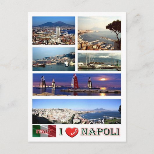 Carte Postale Italie - Campanie - Naples - I Love - (Devant)