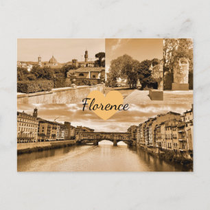 Carte Postale Italie customisée Florence Photographie