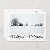 Carte Postale Italie, Dolomites (Devant / Derrière)