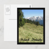 Carte Postale Italie, Dolomites (Devant / Derrière)