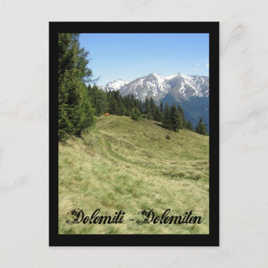 Carte Postale Italie, Dolomites (Devant)